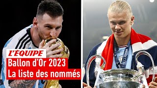 Ballon dOr 2023  La liste complète des nommés [upl. by Arni]