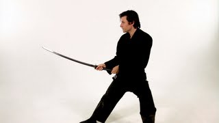 How to Thrust a Katana  Sword Fighting [upl. by Nonarb]