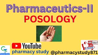 what is posology ll pharmaceutics 2 ll posology notes ll pharmacystudy871 [upl. by Harlin]