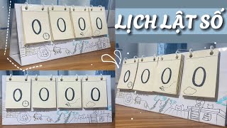 DIY calendarLỊCH LẬT SỐ 😻🗓️ Bonnie🐰 [upl. by Ainat]