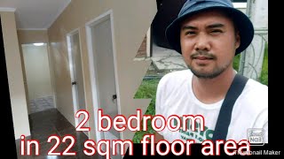 Lumina Rowhouse  2 bedroom installation sa Loob ng 22sqm floor area quot wazzup karowhouse quot [upl. by Amik]