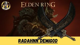 Demigod radahnn  Elden Ring Boss fight  rock Sling only [upl. by Aggie452]