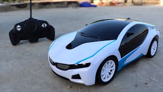 Rc Model BMW i8 Car Unboxing and Testing  BMW i8 Model Car Unboxing  Rc Toy World [upl. by Idonna]