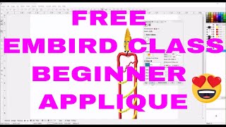 FREE EMBIRD STUDIO TUTORIAL Beginner Applique Lesson Learn Embird [upl. by Ellehsad]