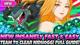 NEW INSANELY EASY amp FAST NIDHOGG SPEED RUN TEAM LR LIZ BEST GUIDE 7DS Grand Cross Demonic Beast [upl. by Fedora]