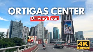 ORTIGAS CENTER Metro Manila’s Shining Business District  4K Driving Tour  Philippines [upl. by Clardy]