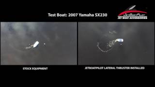 JetBoatPilot Lateral Thruster VS Stock Reverse 2007 Yamaha SX230 [upl. by Bonine957]