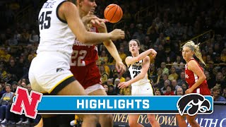 Nebraska at Iowa  Highlights  Big Ten Womens Basketball  Jan 27 2024 [upl. by Atnas257]