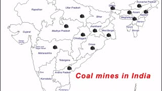 Important coal mines in India  Geography for UPSC IAS CDS NDA SSC CGL [upl. by Oys]