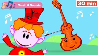 The Notekins  Learn Musical Instruments for Kids  Early Learning Videos with Music for Babies [upl. by Folberth336]