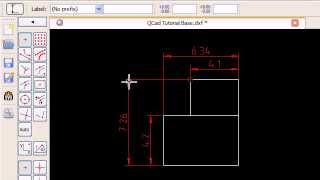 QCAD Tutorial QampE Basic Dimensioning [upl. by Simon]