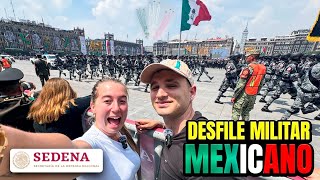 VIVIMOS el DESFILE MILITAR MEXICANO con el EJÉRCITO en el ZÓCALO 🇲🇽😱 así se ve desde dentro [upl. by Trebmal]