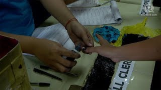 Filipinos cast votes in barangay SK elections 2018 [upl. by Adnaerb966]