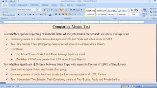 Compare Means t Test amp F Test with Likert Scale Data Part 02 [upl. by Nylleoj940]