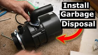 Installing Garbage Disposal DIY Insinkerator Badger 5 Installation [upl. by Xela]