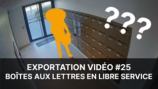 Vidéosurveillance en copropriété  Extrait 25  Boîtes aux lettres en libre service [upl. by Mosi]