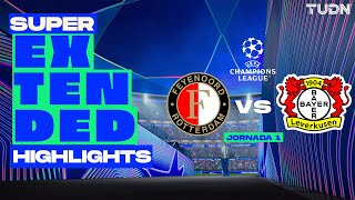 SUPER EXTENDED HIGHLIGHTS  Feyenoord vs Bayer Leverkusen  UEFA Champions League 2024  J1 [upl. by Gonsalve]