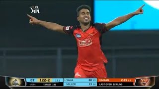 Umran Malik 5 Big wicket unbelievable bowling spell highlight SRH vs GT TATA IPL 2022 [upl. by Nevag]