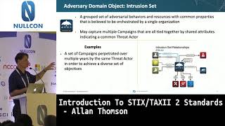 Introduction To STIXTAXII 2 Standards  Allan Thomson  nullcon Goa 2019 [upl. by Altheta]