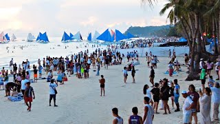 Look This is BORACAY White Beach on October 19 2024 5pm Walk From Station 3 Night Life Food Bazaar [upl. by Eisteb]