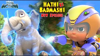 Khatrnak Hathi Vs Vir Fight  New Episode Of Vir The Robot Boy  Hathi Ki Badmashi EP01  S04E01 [upl. by Nomis708]