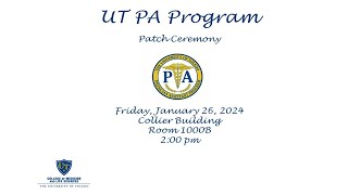 UToledo PA Patch Ceremony Spring 2024 [upl. by Shiller]