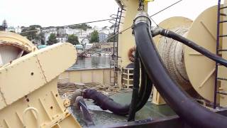 Herring Pump At Cape Seafood on The State Fish Pier Gloucester [upl. by Adlaremse604]