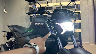 All New 2023 Yamaha Fzs v4 Matt Black New Colour  Offer  On road price [upl. by Emarej90]