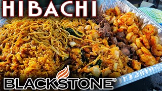 HOW TO MAKE THE BEST HIBACHI ON THE BLACKSTONE GRIDDLE EASY TEPPANYAKI COOK AND RECIPE [upl. by Anidualc852]