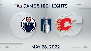 NHL Game 5 Highlights  Oilers vs Flames  May 26 2022 [upl. by Aratak]