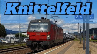 Bahnverkehr am Bahnhof Knittelfeld mit ÖBB Vectron Taurus und Altbau [upl. by Aubyn]