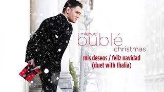 Michael Bublé  Mis Deseos  Feliz Navidad Karaoke Instrumental Version [upl. by Rratsal207]