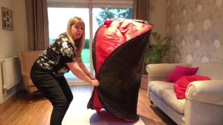 Folding Up A Pop Up Tent [upl. by Sevart]