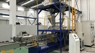 Gravimetric Extrusion Design Corotating Twin Screw Extruder With Loss in Weight Feeding [upl. by Kriss]