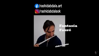 Fantasie Fauré Op 79 Andantino fragmento final Flauta Shorts [upl. by Ahtreb]