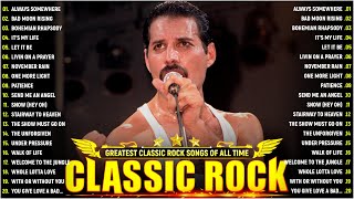 Top 100 Classic Rock Songs Of All Time  ACDC Pink Floyd Eagles Queen Def Leppard Bon Jovi [upl. by Alexina410]