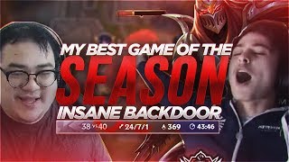 LL STYLISH  MY BEST GAME OF THE SEASON INSANE BACKDOOR ft Scarra [upl. by Linskey]