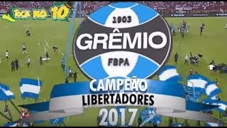 Grêmio Campeão da Libertadores 2017  Últimos Momentos do jogo e Entrega da Taca [upl. by Avrit]