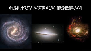 Galaxy Size Comparison [upl. by Jaine]