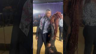 Jonathan Majors amp Meagan Good Share A Moment At The naacpimageawards [upl. by Anaila]