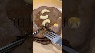 cocoa aka chocolate Pan cake🥞 shortvideo pancake youtubeshorts snacks [upl. by Placido303]