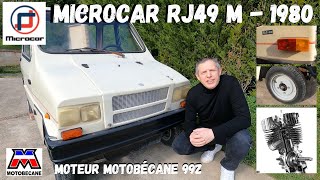 MICROCAR RJ 49 Jachète une voiture sans permis de 1980 à moteur Motobécane conçue par Jean RONDEAU [upl. by Ragg223]