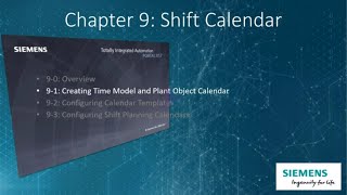 WinCC Unified V17 34 Create Time Model and Plant Object Calendar WinCCGURU [upl. by Attehcnoc542]