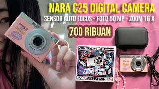 Kamera Aesthetic Viral  NARA C25 DIGITAL CAMERA Review amp Tutorial Pemakaian [upl. by Leirol84]