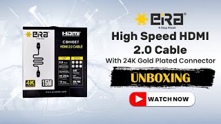 EiRA Tek High Speed HDMI 20 Cable With 24K Gold Plated Connector – 15M  KRGKART [upl. by Atined]