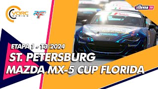 VORC Series  Auto Mecânica Parma Mazda MX5 Cup Flórida  1ª Etapa  St Petersburg  20243 [upl. by Edward]