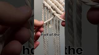 How to ADD macrame cord when you RUN OUT while making the DOUBLE HALF HITCH KNOT [upl. by Ainsworth]