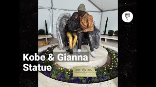 Kobe Bryant amp Gianna Bryant Statue Unveiled By Lakers [upl. by Eked]