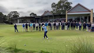 Firing in of New Captain Crawford Giles Kooyonga Golf Club [upl. by Young]