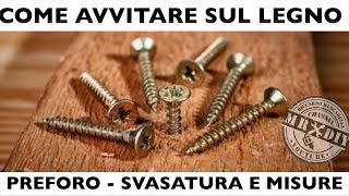 Come avvitare viti nel legno tecniche svasatura e preforo Procedura corretta con avvitatore Lidl [upl. by Leahicm]